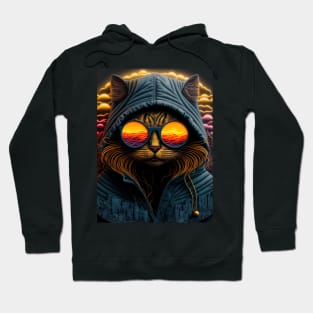 Hip Cat in the Sunset Hoodie